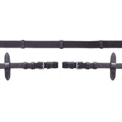 Schockemöhle Reins with Stoppers Black/Silver Schockemöhle Reins with Stoppers Black/Silver