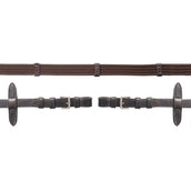 Schockemöhle Reins with Stoppers Darkbrown/Silver Schockemöhle Reins with Stoppers Darkbrown/Silver