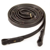 Schockemöhle Reins Smooth Leather with Stoppers DarkBrown/Gold Schockemöhle Reins Smooth Leather with Stoppers DarkBrown/Gold