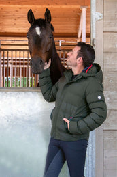 HKM Jacket Hamburg Men Quilted Olive Green HKM Jacket Hamburg Men Quilted Olive Green