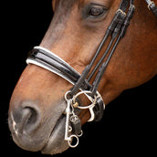Imperial Riding Double Bridle IRHOlympia Black/White Imperial Riding Double Bridle IRHOlympia Black/White