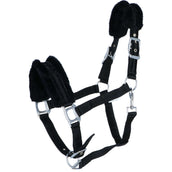 HKM Nylon Headcollar Glitter Fleece Lining Black HKM Nylon Headcollar Glitter Fleece Lining Black