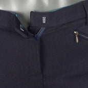 Saddlehugger by Shires Breeches Knee Patch Ladies Navy Saddlehugger by Shires Breeches Knee Patch Ladies Navy