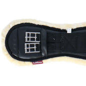LeMieux Dressage Girth ProLambs Black/Natural LeMieux Dressage Girth ProLambs Black/Natural