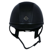 Charles Owen Cap AYR8 PLUS Leather Look Black Charles Owen Cap AYR8 PLUS Leather Look Black