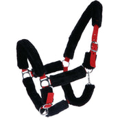 Norton Halter Full Synthetic Sheepskin Black/Red Norton Halter Full Synthetic Sheepskin Black/Red