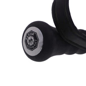 Fleck Riding Whip Rubber Handle Black Fleck Riding Whip Rubber Handle Black