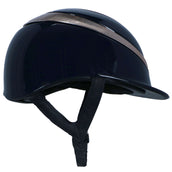 Charles Owen Cap Halo Navy/Rosegold Gloss Charles Owen Cap Halo Navy/Rosegold Gloss