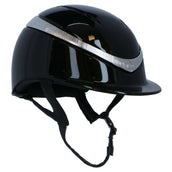 Charles Owen Cap Halo Luxe Black/Platinum Gloss Charles Owen Cap Halo Luxe Black/Platinum Gloss