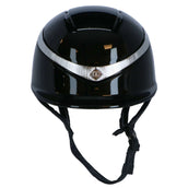 Charles Owen Cap Halo Luxe Black/Platinum Gloss Charles Owen Cap Halo Luxe Black/Platinum Gloss