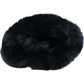 EQUITHÈME Girth Fur Cover Teddy Black EQUITHÈME Girth Fur Cover Teddy Black