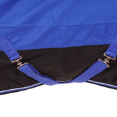 EQUITHÈME Outdoor Rug Tyrex 1200D Aisance 0g with Half Neck Blue/Black EQUITHÈME Outdoor Rug Tyrex 1200D Aisance 0g with Half Neck Blue/Black