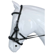 F.R.A. Bit-less Bridle Flandy Side Pull Leather Reins with Rubbergrip Black F.R.A. Bit-less Bridle Flandy Side Pull Leather Reins with Rubbergrip Black
