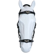 F.R.A. Hackamore Bridle Imperial Softleather Reins Black F.R.A. Hackamore Bridle Imperial Softleather Reins Black