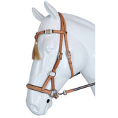 F.R.A. Bit-less Bridle Shango Side Pull Western Look Naturel F.R.A. Bit-less Bridle Shango Side Pull Western Look Naturel