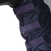 HKM Fly Rug Rain with Neck and Bellyflap Dark Blue/Grey HKM Fly Rug Rain with Neck and Bellyflap Dark Blue/Grey