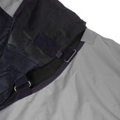 HKM Fly Rug Rain with Neck and Bellyflap Dark Blue/Grey HKM Fly Rug Rain with Neck and Bellyflap Dark Blue/Grey