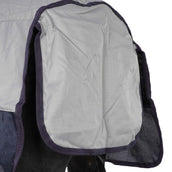 HKM Fly Rug Rain with Neck and Bellyflap Dark Blue/Grey HKM Fly Rug Rain with Neck and Bellyflap Dark Blue/Grey