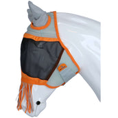 Shires Fly Mask Air Motion with Ears and Tassels Orange Shires Fly Mask Air Motion with Ears and Tassels Orange