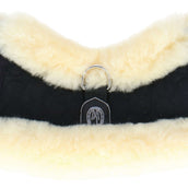 Werner Christ Banana Girth Sheepskin Anatomic Black/Natural Werner Christ Banana Girth Sheepskin Anatomic Black/Natural