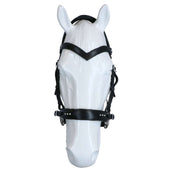 F.R.A. Bridle Glory Hackamore Leather with Beads Black F.R.A. Bridle Glory Hackamore Leather with Beads Black