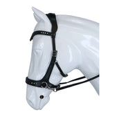 F.R.A Bridle Glory Side-Pull Leather with Beads Black F.R.A Bridle Glory Side-Pull Leather with Beads Black