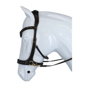 F.R.A Bridle Glory Side-Pull Leather with Beads Brown F.R.A Bridle Glory Side-Pull Leather with Beads Brown