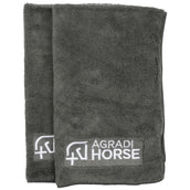 Agradi Horse Towel Microfibre per Paar Grey Agradi Horse Towel Microfibre per Paar Grey