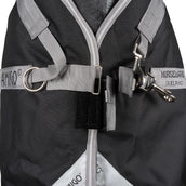 Amigo Turnout Rug Integrated 1200D 250g Black/Titanium Grey/Silver Amigo Turnout Rug Integrated 1200D 250g Black/Titanium Grey/Silver