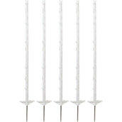 Ako Classic Plastic Post with Double Step-in 105cm 5 Pieces White Ako Classic Plastic Post with Double Step-in 105cm 5 Pieces White