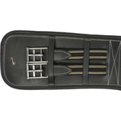 HORKA Dressage Girth Leather Black/Silver HORKA Dressage Girth Leather Black/Silver