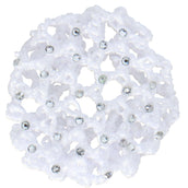 BR Hairnet with Big Mesh and Diamonds White BR Hairnet with Big Mesh and Diamonds White