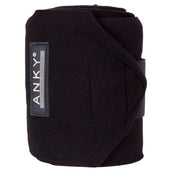 ANKY Bandages Basic Fleece Set of 4 Black ANKY Bandages Basic Fleece Set of 4 Black