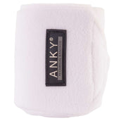 ANKY Bandages Basic Fleece Set of 4 White ANKY Bandages Basic Fleece Set of 4 White