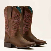 Ariat Western Boots Round Up Wide Square Toe Sassy Brown Ariat Western Boots Round Up Wide Square Toe Sassy Brown