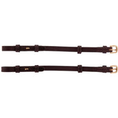 BR Cheek Pieces Blind and Round Buckles Per Pair brown/gold BR Cheek Pieces Blind and Round Buckles Per Pair brown/gold