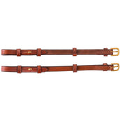 BR Cheek Pieces Blind and Round Buckles Per Pair Tobacco/Koper BR Cheek Pieces Blind and Round Buckles Per Pair Tobacco/Koper