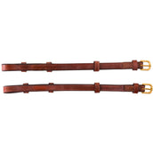 BR Cheek Pieces Blind and Round Buckles Per Pair Tobacco/Koper BR Cheek Pieces Blind and Round Buckles Per Pair Tobacco/Koper