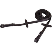 BR Rein Linen 19mm Blind/Round Buckle Black/Silver BR Rein Linen 19mm Blind/Round Buckle Black/Silver