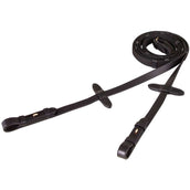 BR Rein Linen 19mm Blind/Round Buckle Black/Gold BR Rein Linen 19mm Blind/Round Buckle Black/Gold