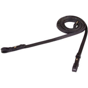 BR Dressage Girth Leather/Rubber Stoppers 16mm Black/Gold BR Dressage Girth Leather/Rubber Stoppers 16mm Black/Gold