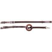 Premiere Side Rein with a Rubber Ring Brown Premiere Side Rein with a Rubber Ring Brown