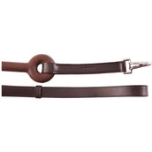 Premiere Side Rein with Long Rubbers Brown Premiere Side Rein with Long Rubbers Brown
