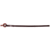 Premiere Side Rein with Long Rubbers Brown Premiere Side Rein with Long Rubbers Brown