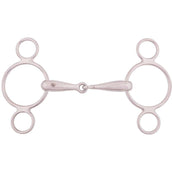 BR Loose Ring Snaffle 3-Rings Solid 18mm Stainless Steel BR Loose Ring Snaffle 3-Rings Solid 18mm Stainless Steel