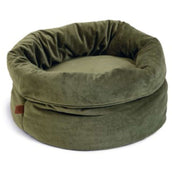 Designed by Lotte Cat Basket Fluco Velvet Green Designed by Lotte Cat Basket Fluco Velvet Green