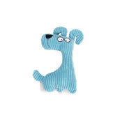 Beeztees Soft Toy Dog Luz Rib Fabric Blue Beeztees Soft Toy Dog Luz Rib Fabric Blue