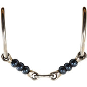 BR Loose Ring Snaffle Sweet Iron Cherry Roller Double Jointed 14mm BR Loose Ring Snaffle Sweet Iron Cherry Roller Double Jointed 14mm