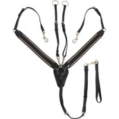 Catago Chest Buckle with a Martingale Black Catago Chest Buckle with a Martingale Black