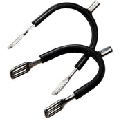 Feeling Ball-end spurs Prince of Wales Rubber Covered, Stainless Steel Feeling Ball-end spurs Prince of Wales Rubber Covered, Stainless Steel